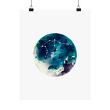 Aquarius Moon Print