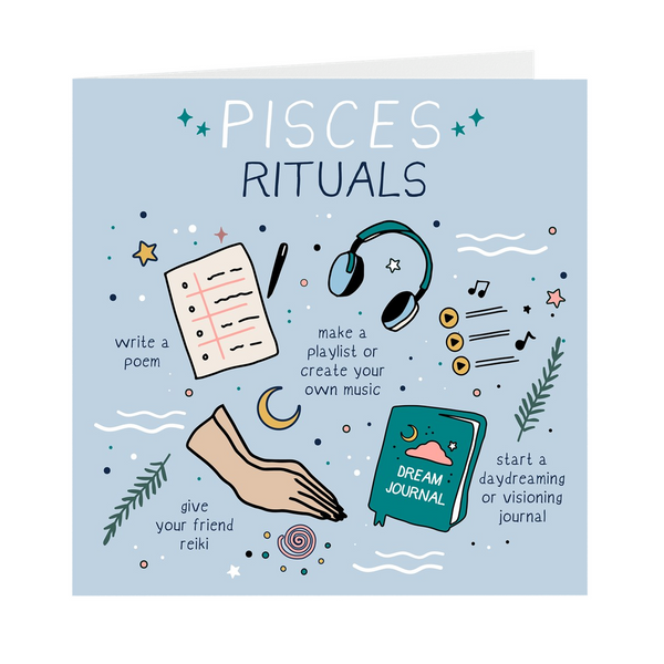 Pisces Rituals Greeting Card
